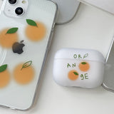 Cherry Orange AirPods Case_matt