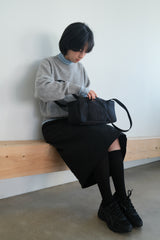 compact duffle bag (black)