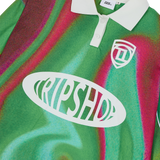 ウォータープリントサッカーTシャツ (T22123S) - グリーン