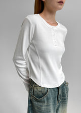 [MADE] Tinion Button Up Long Sleeve Tee