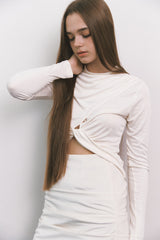Shirring Top Cream