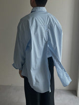 back button slit shirt(2colors)