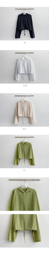 Hokesum Maureen String Cropped Hoodie