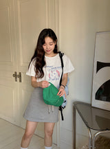 ベアプリント半袖Tシャツ (3color)