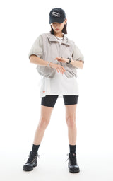  HALF ZIP-UP JUMPER_LIGHT GRAY