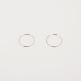 14K GOLD 18MM PIPE RING EARRING (6680876449910)