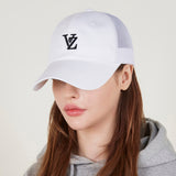 [VARZAR] 3D Monogram Side Mash Ball Cap White