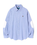 エルボーパッチオックスフォードシャツ/Elbow Patch Oxford Shirt S117 Sky Blue