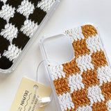 CHECKERBOARD HARD JELL CASE_YELLOW