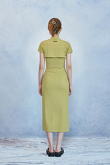 HIDE Chain Crop Top (Olive) (6570964025462)