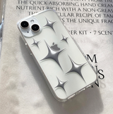 ユニークシルバーダイヤモンドフォンケース / Unique Silver Diamond Phone Case