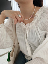 モヌッフパールネックレス / [925silver] Monuff Pearl Necklace