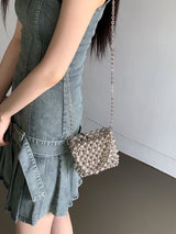 Raphim Off Shoulder Low Belt Pleated Mini One Piece