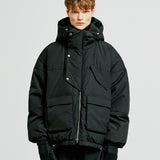 essential oversize duckdown peded parka black (6615478075510)