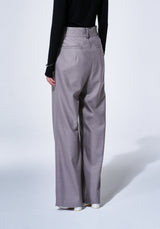 ASYMMETRIC WIDE WOOL PANTS (6624198688886)