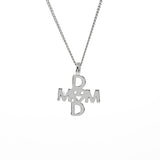 Mom&Dad Cross Necklace [Girl] (6593087504502)
