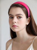 Fuchsia Pink Velvet Headband (6611537231990)