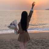 [BELLIDE MADE] Spring version, color jacket + skirt setup