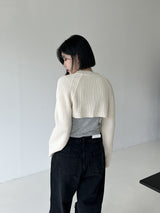 ラブリーリボンニットボレロ / Lovely Ribbon Knit Bolero (4color)
