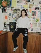 スターロゴプリントスウェットパンツ/STAR LOGO PRINTED SWEAT PANTS NAVY(CV2CFUPA01A)