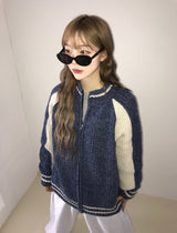 ハーパー 2WAY ニットジップアップ