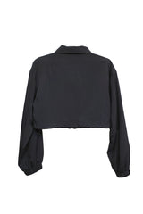 コアストリングボンバージャケット / Core string bomber jacket jk (2 colors)