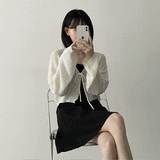 ライニングリボンニットカーディガン / Lining Ribbon Knit Cardigan