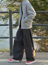 Melange twoway jacket