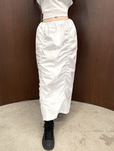 ライジングシャーリングスリットロングスカート / 931. Rising shirring slit long sk (2color)