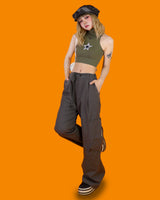 スカリーハイネックスリーブレス/skully highneck sleeveless
