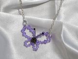 Violet Butterfly Necklace