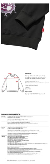 サンダーボルトスウェットシャツ/THUNDERBOLT SWEATSHIRTS [CHARCOAL]