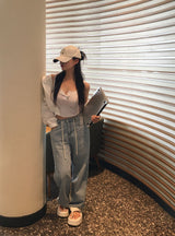 [Bellide made] Get-Up Snap Button Sleeveless