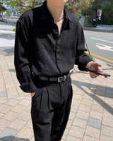 ルブランリネンデニムロングスリーブシャツ / LE BLANC Linen Denim Long-sleeved Shirt