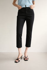 フラットクロップジーンズ / FLAT CROP JEANS / SLIM STRAIGHT PANTS