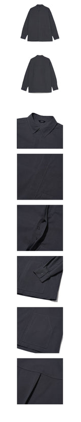 イージーオーバーサイズシャツ / EASY OVERSIZE SHIRTS [CHARCOAL]