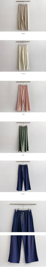 Summer soft linen spandex bendable pants