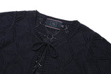 パンチングリボンカーディガン / PUNCHING RIBBON CARDIGAN_NAVY