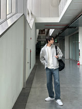 トッドオーバーサイズフィットコンポジットペーパーハイネックジップアップ / Todd Oversized Fit Composite Paper High-Neck Zip-Up (4color)