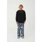 LSD COLLECTION_LSD Embroidery Sweatshirt_Black (6652499132534)