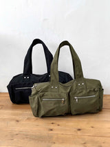 Tatoon nylon two-pocket shoulder bag