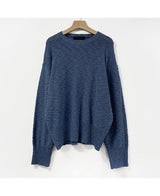 ビビットタイトルニット/vivid titled knit (4 color)