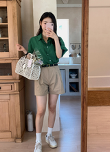 クラシックピンタックショートパンツ (3color)