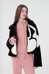 ビッグチェリーボアファージャンパー / BIG CHERRY BOA FUR JUMPER [BLACK]