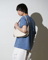Hバックルソフトレザーホボバッグ / H-Buckle Soft Leather Hobo Bag (ivory)