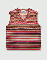 ハバナビーチニットベスト / havana beach knit vest red