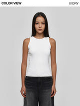 [B-BASIC] Round Neck Napping Sleeveless