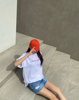 エンブロイダリーキャップ/LEKIM EMBROIDERY BEIGE CAP