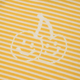 ビッグドゥードゥルチェリーハイネックストライプロングTシャツ／BIG DOODLE CHERRY HIGH NECK STRIPE T-SHIRT [MUSTARD]