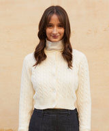 クロップニットカーディガン/RCH crop knit cardigan ivory